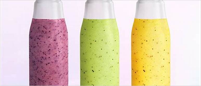 Glass bottle for smoothie